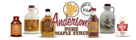 Anderson S Maple Syrup Dark Pure Maple Syrup In A 32 Oz Plastic Jug Brown