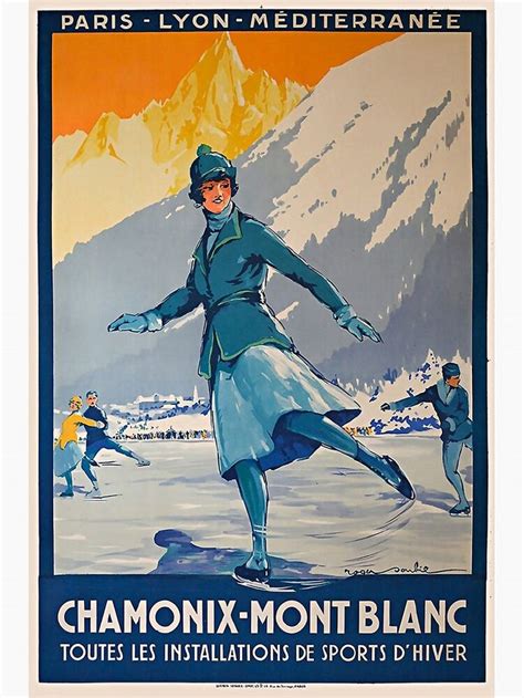 Poster Mit Retro Chamonix Mont Blanc 1930c 31104599801