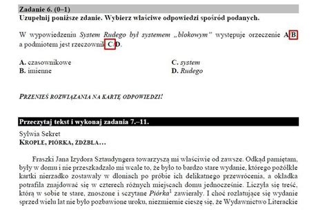 Egzamin Gimnazjalny Cke J Zyk Polski Cz Humanistyczna Arkusz I