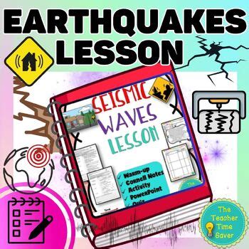 Seismic Waves Lesson Earthquake Interactive Notebook TpT