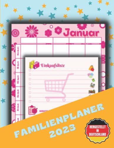 Bunte Familienplaner Spalten Gro Kalenderbuch Tachenkalender