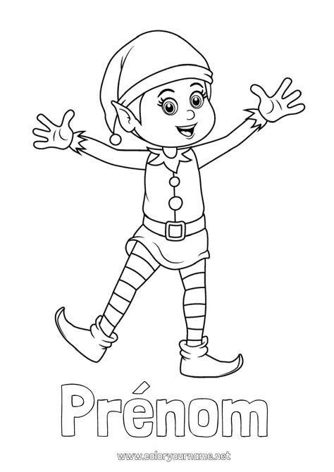 Coloriage n366 Lutins de Noël Noël Coloriages lutins