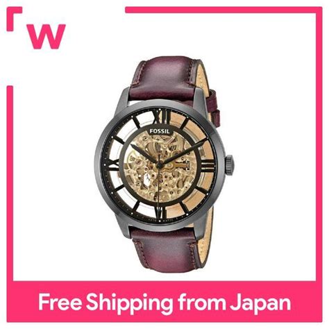 Fossil Watch Townsman Automatic Brown Skeleton Dial Men S Watch Men S