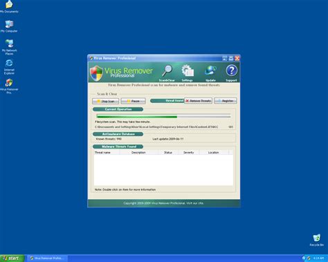 Virus Remover Professional Removal Report