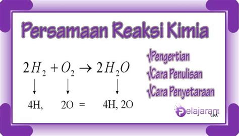 Persamaan Reaksi Kimia Dan Cara Menyetarakannya Dengan Penjelasan