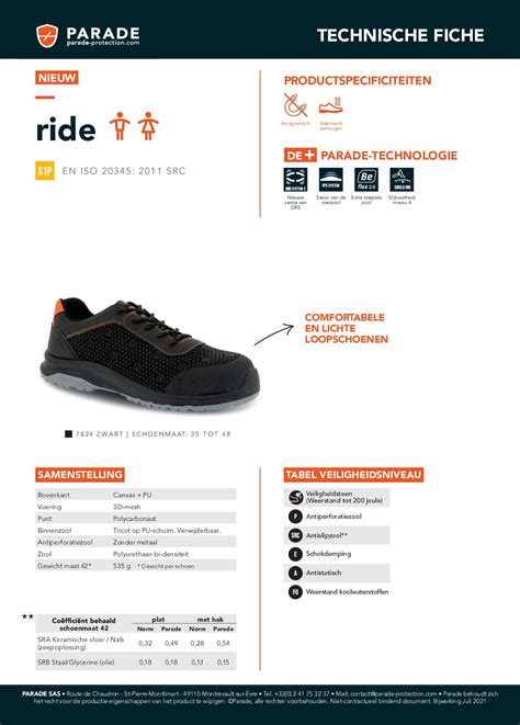 Calaméo FICHE CHAUSSURES RIDE NL