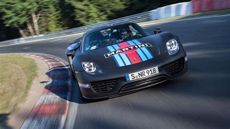 Fabel Rekord Zur IAA Porsche 918 Spyder Knackt Sieben Minuten Marke