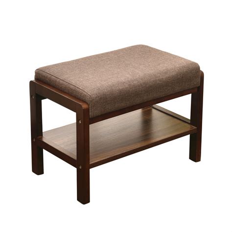 Laputa Upholstered Shoe Bench With Storage Lightweight And Compact