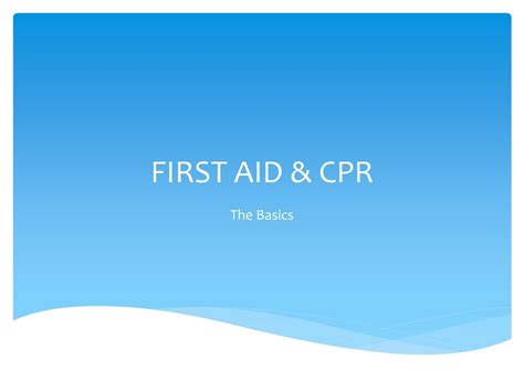 Ppt First Aid And Cpr Powerpoint Presentation Free Download Id 8933439