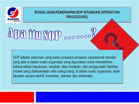 Sosialisasi Penerapan Sop Standar Operation Procedure What Sop Adalah