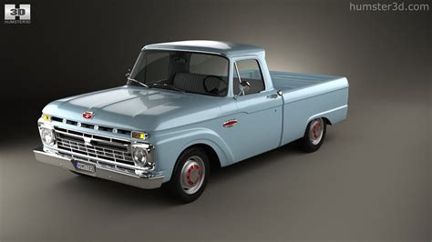 360 View Of Ford F 100 1966 3d Model Hum3d Store