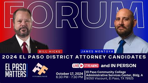 El Paso District Attorney Candidate Forum El Paso Matters Youtube