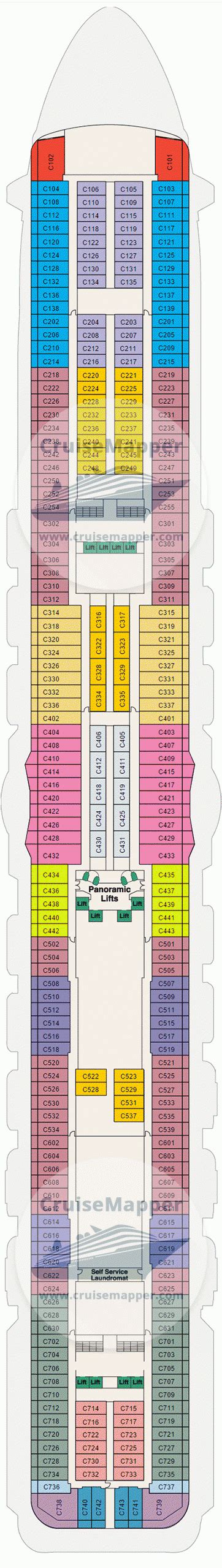 Royal Princess deck 10 plan | CruiseMapper