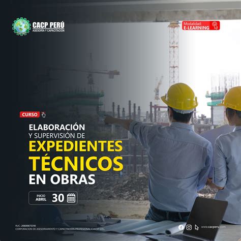 CACP Perú Curso Elaboración Y Supervisión De Expedientes Técnicos En