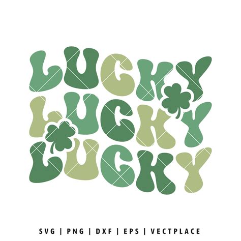 Retro Lucky Svg Shamrock Svg St Patricks Day Svg Vectplace