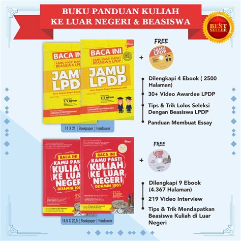 Jual Buku Beasiswa Luar Negeri Baca Ini Kamu Pasti Dapat Beasiswa