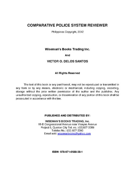 14702008 1 91515373 Comparative Police System Reviewer - COMPARATIVE