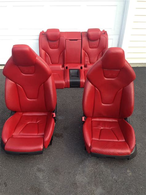 Audi A5 2009 Audi S5 Heated Premium Leather Red Sport Seats Front And