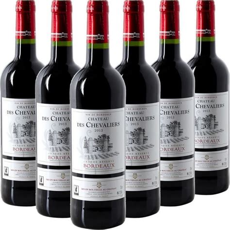 Lot de 6 Vin Grande Réserve Bordeaux AOC 2013 - Achat / Vente vin rouge Lot de 6 Vin Grande ...