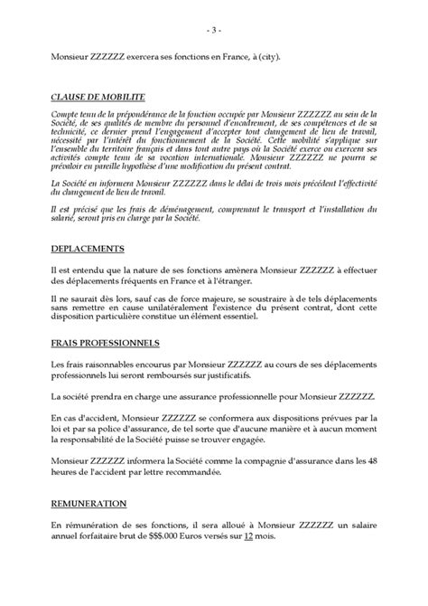 Modele De CDI Directeur Commercial DOC PDF Page 3 Sur 10