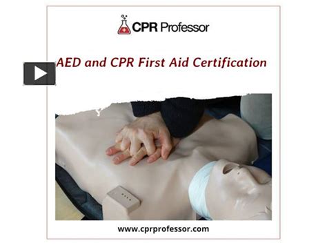 Ppt Empower Yourself With Aed And Cpr First Aid Certification From