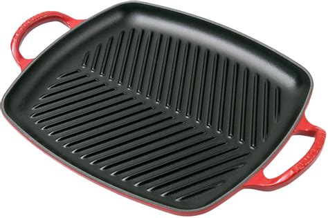 Le Creuset La Fonte Grillpfanne Emaille Cm Kirschrot G Nstiger