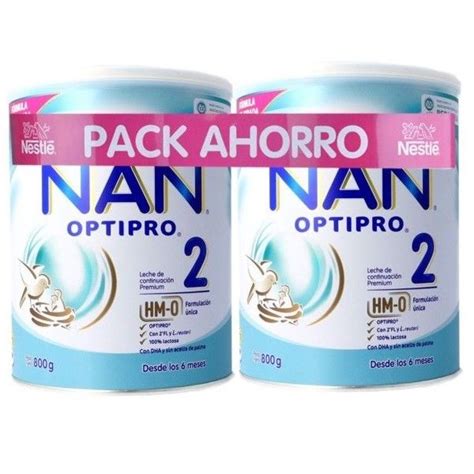 Nestlé Nan Optipro 2 Continuación 800gr 2 unidades I Farmacia Galeno