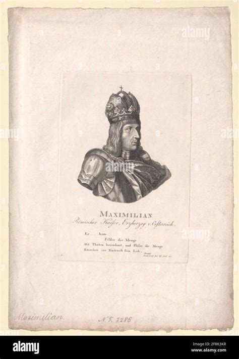 Maximilian I Roman German Emperor Stock Photo Alamy