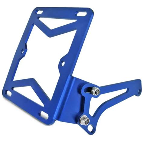 SUPPORT PLAQUE D IMMATRICULATION Bleu Latéral Minarelli Yamaha 50 Aerox