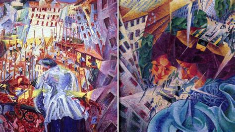 1 MINUTO UMBERTO BOCCIONI 1911 La Calle Ante La Casa Y Visiones