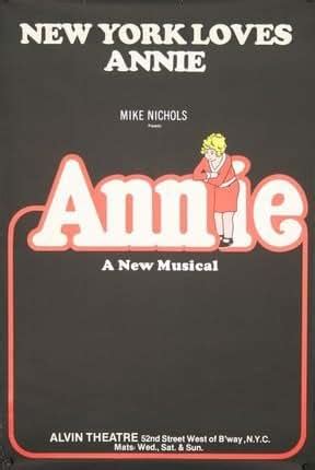 POSTER-ANNIE ORIGINAL NEW YORK LOVES ANNIE BROADWAY THEATRE SUBWAY ...