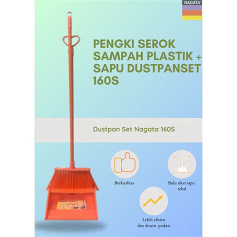 Jual Dustpan Set Nagata 742S 160S Pengki Serok Sampah Plastik