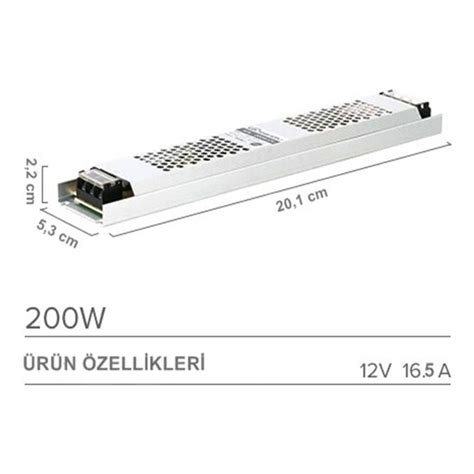 Ucuz Geldi Ultra Slim 16 5 Amper Sessiz Şerit LED Trafosu Fiyatı