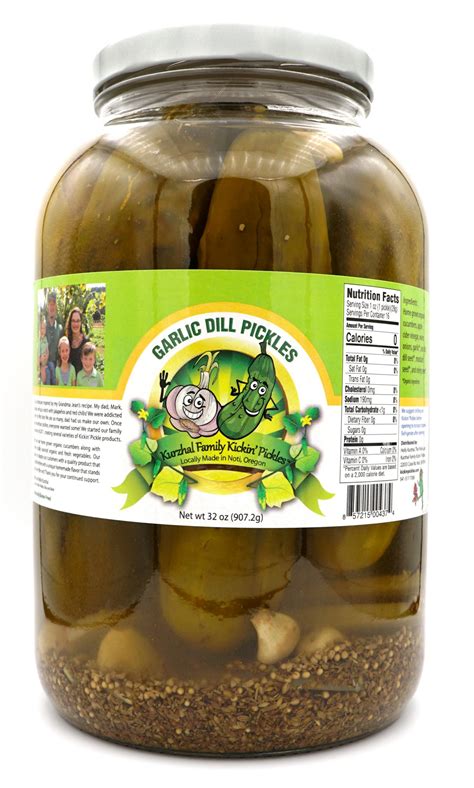 Gallon Garlic Dill Pickles – Kurzhal Family Kickin Pickles