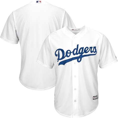 Los Angeles Dodgers Majestic Youth Official Cool Base Jersey - White