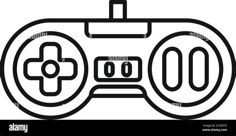 Arcade Gaming Joystick Icon Outline Arcade Gaming Joystick Vector Icon