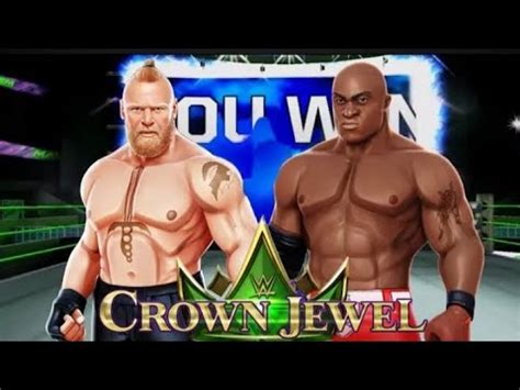 WWE Mayhem Crown Jewel Brock Lesnar Vs Bobby Lashley Gameplay