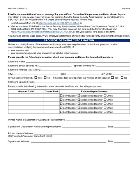 Form Faa 1546a Download Fillable Pdf Or Fill Online Sponsor Deeming