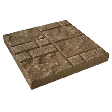 Oldcastle Tempo 16 In X 16 In Tancharcoal Concrete Step Stone 12100055 The Home Depot