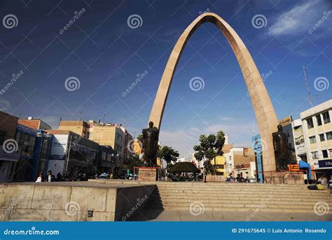 Tacna Peru Main Square with Historical Arc Editorial Image - Image of ...