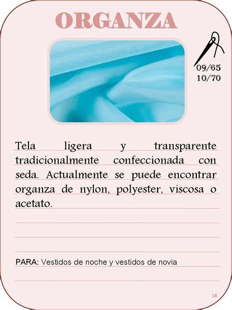 Manual De Telas Pdf Seda Cord N Nombre De Telas T Cnicas De