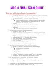 Mdc Final Exam Guide Docx Mdc Final Exam Guide Chest Injury And