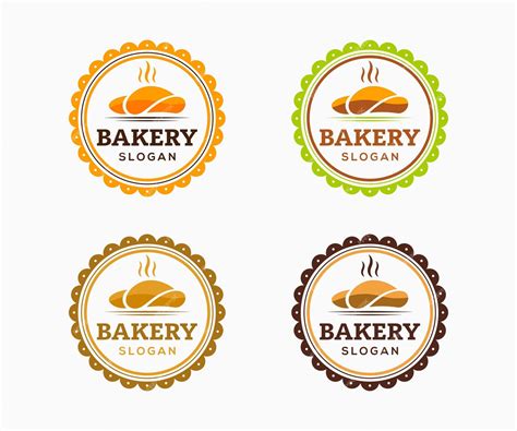 Plantilla De Diseño De Logotipo De Panadería Moderna Vector Premium