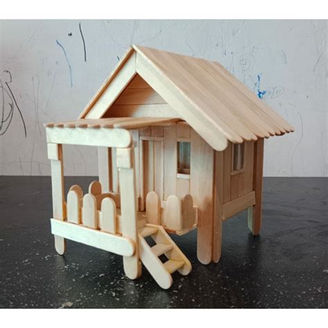 Jual Miniatur Rumah Adat Sunda Dari Stik Es Krim Shopee Indonesia