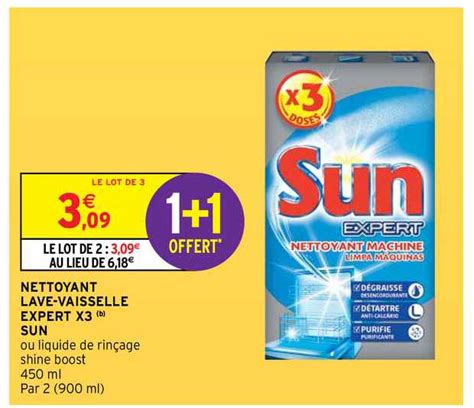 Promo Nettoyant Lave Vaisselle Expert X Sun Chez Intermarch Hyper