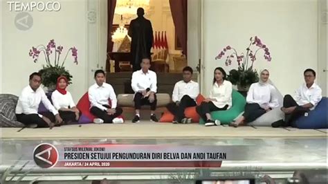 Jokowi Tanggapi Andi Taufan Dan Belva Devara Mundur Dari Jabatan