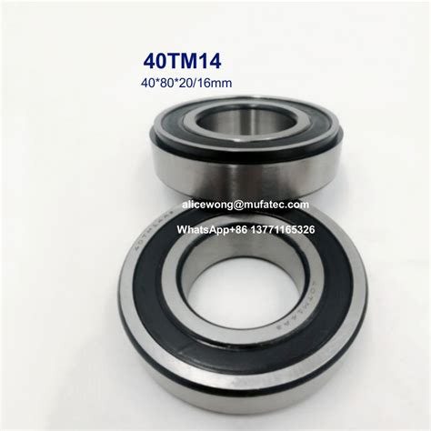 40TM14 Automotive Bearings Non Standard Deep Groove Ball Bearings 40 80