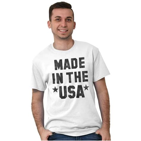 Made In The Usa Patriotic Pride Eagle Mens Graphic T Shirt Tees Brisco