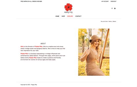 Poppy May Website On Behance