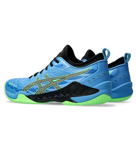 Asics Blast Ff 3 Mens Indoor Shoe Waterscapelime Burst Of Courts